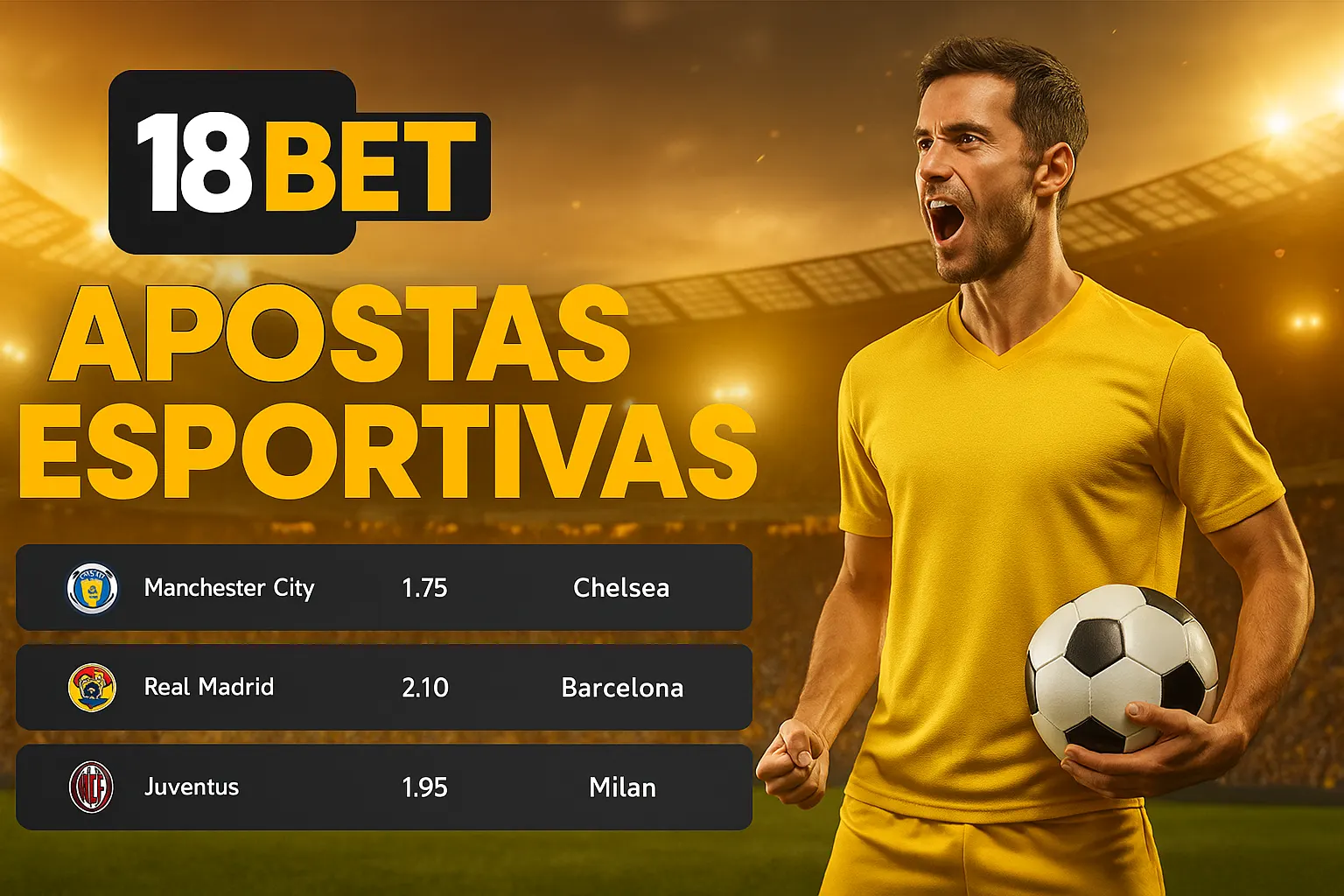 Apostas esportivas no cassino online 18BET
